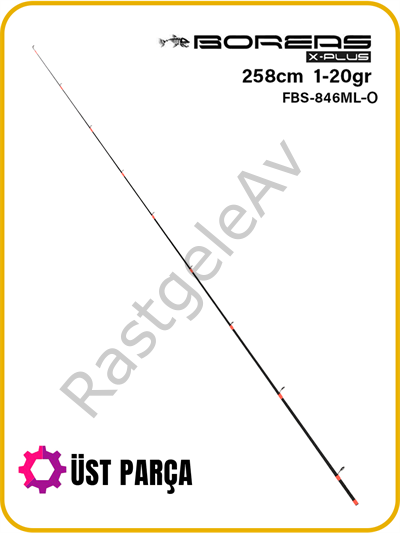 Fujin Boreas 258cm 1-20gr Orange Üst Parça