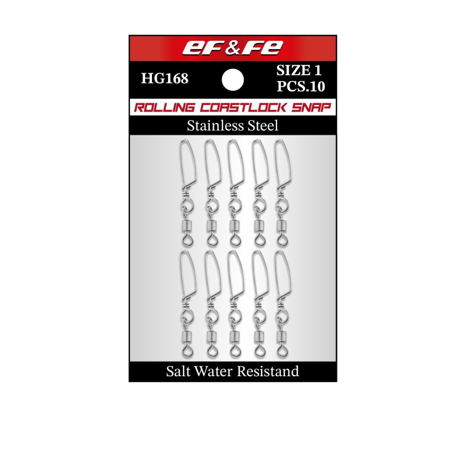 Effe Fırdöndü Rolling Swivel Coastlock Snap
