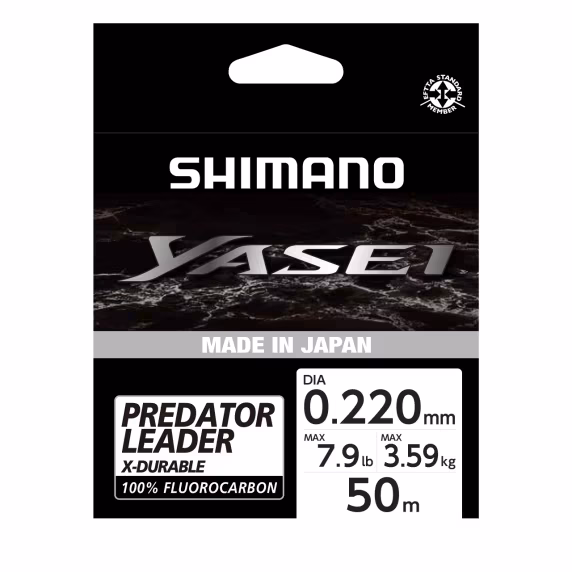 Shimano Misina Yasei Fluoro Leader 50m 0.22mm 3.59kg Grey
