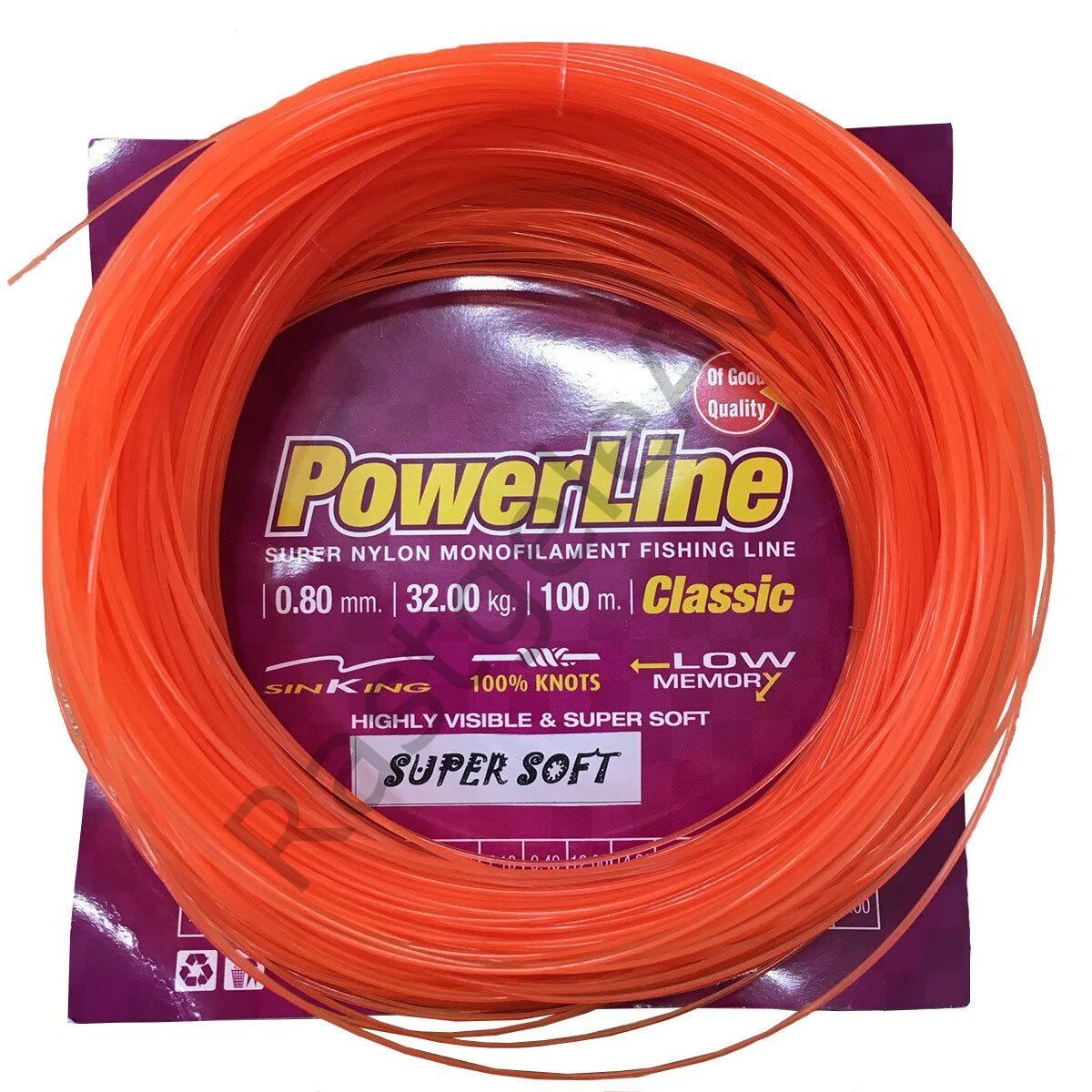 Powerline Soft Turuncu 100m Poşet Misina 0,90 mm
