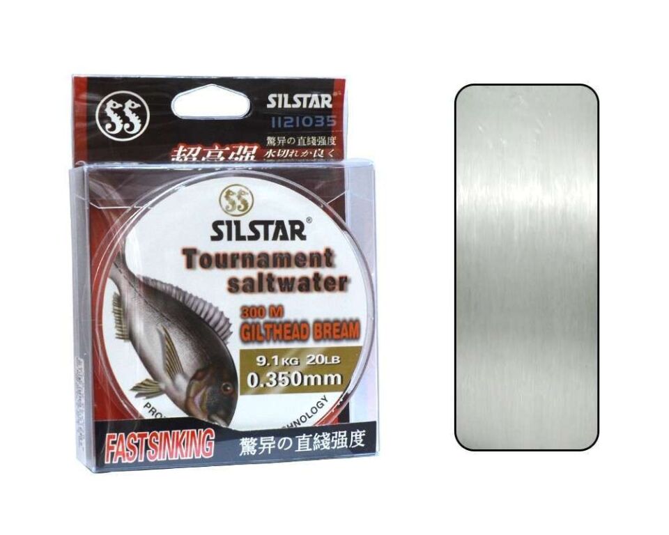 Silstar 1121 Tournament 300mt Monofilament Misina Beyaz Standart - 0.40 MM