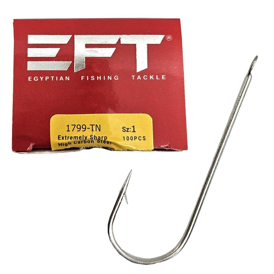 EFT Hook 1799 Beyaz Düz İğne 100 Adet 2