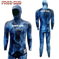 Free-Sub Demre 1.5mm Blue Desen Yamamoto 39 Avcı Elbise