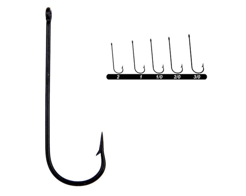 Youvella 1372 Uzun Pala Delikli Lüfer İğnesi 100lü Kutu Siyah