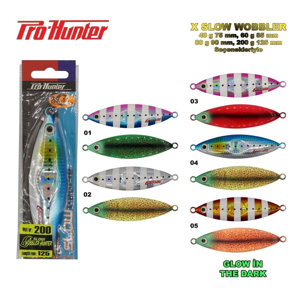 X Slow Wobbler Hunter 200 g Jig