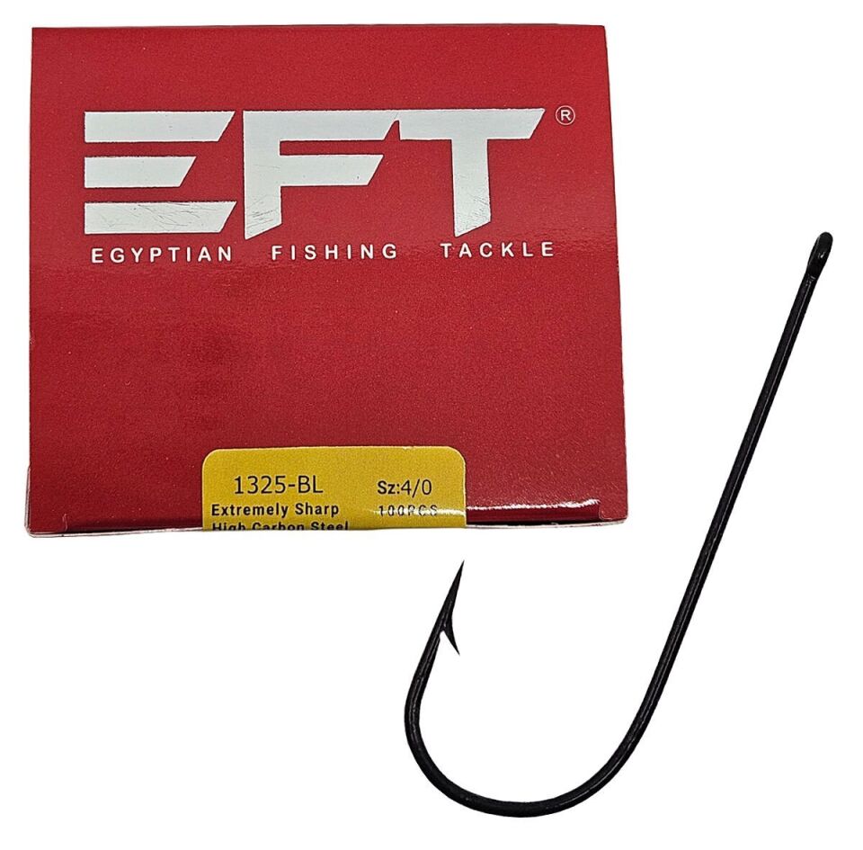 EFT Hook 1325 Siyah Düz İğne 1