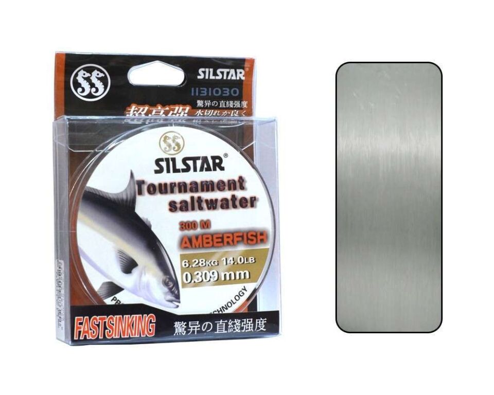 Silstar 1131 Salt Water Amberfish 300mt Monofilament Misina Su Gri Standart - 0.40 MM
