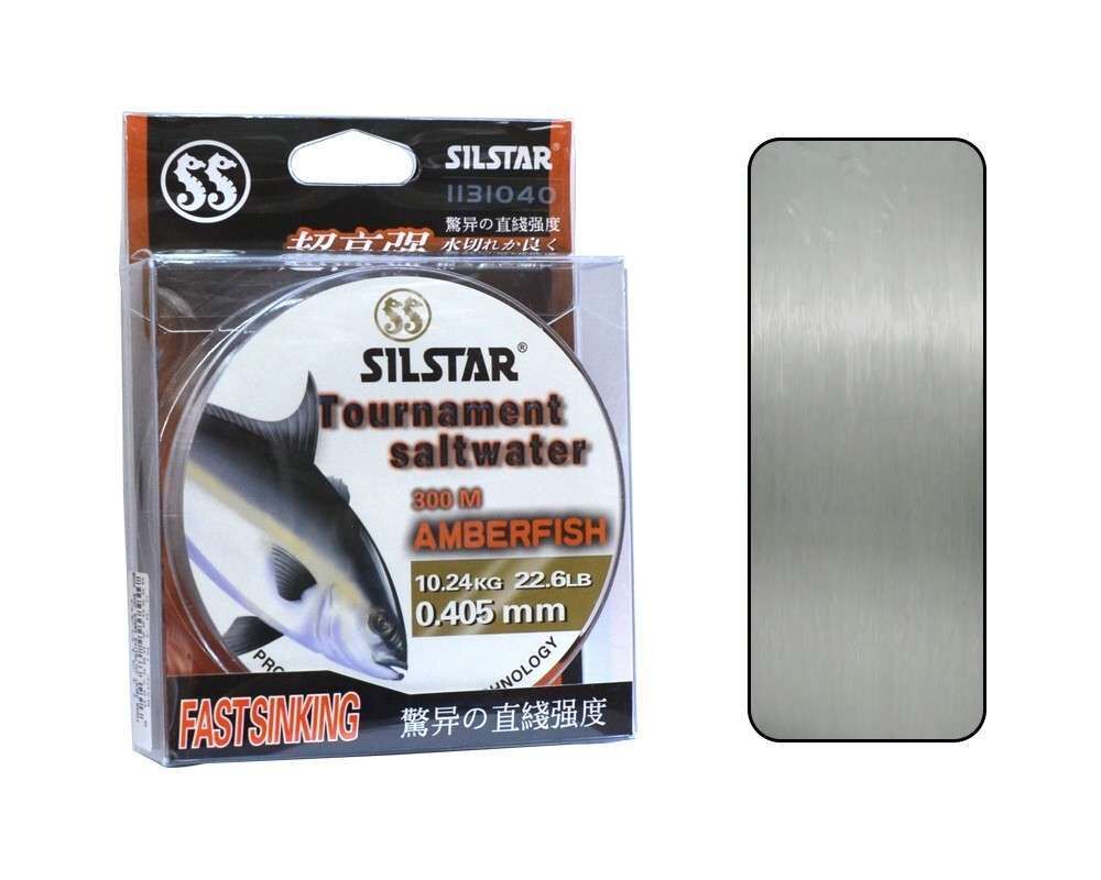 Silstar 1131 Salt Water Amberfish 300mt Monofilament Misina Su Gri Standart - 0.60 MM