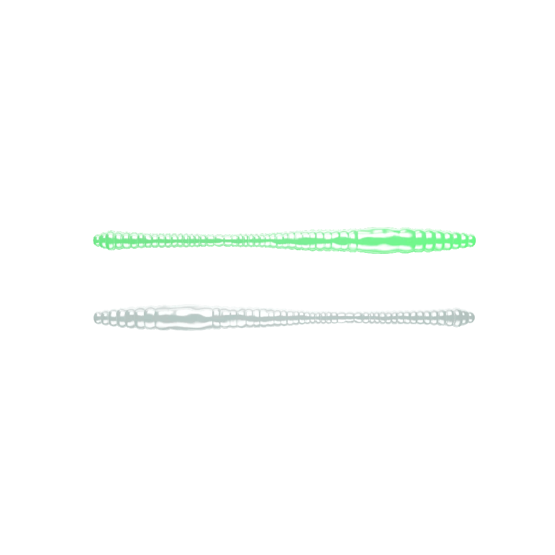 Libra Dying Worm Suni Yem 000 - GLOW UV GREEN - 80MM