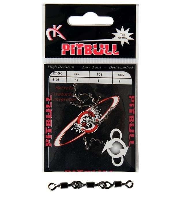 Pitbull 5105 3 Zincir Fırdöndü 5li Paket Black Nikel