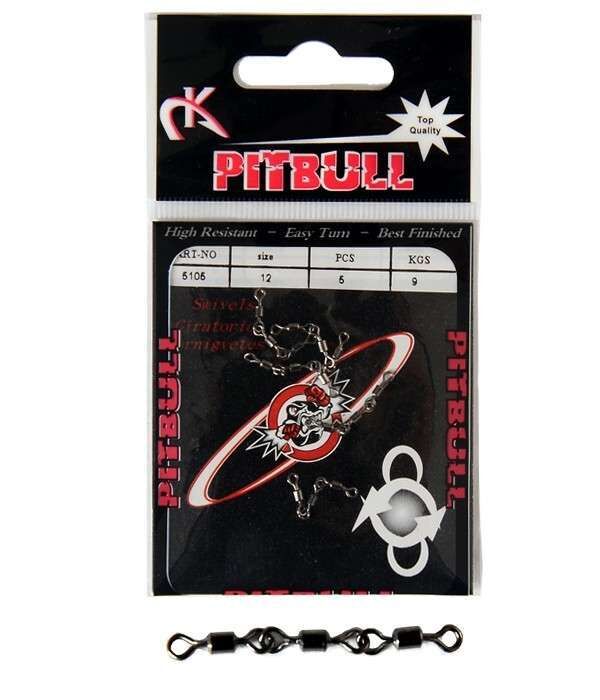 Pitbull 5105 3 Zincir Fırdöndü 5li Paket Black Nikel