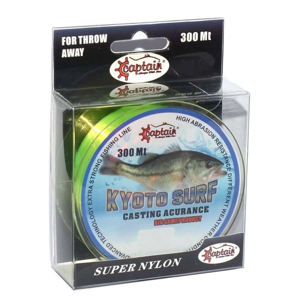 Captain Kyoto Surf 300mt Monofilament Misina Sarı Standart - 0.40 MM
