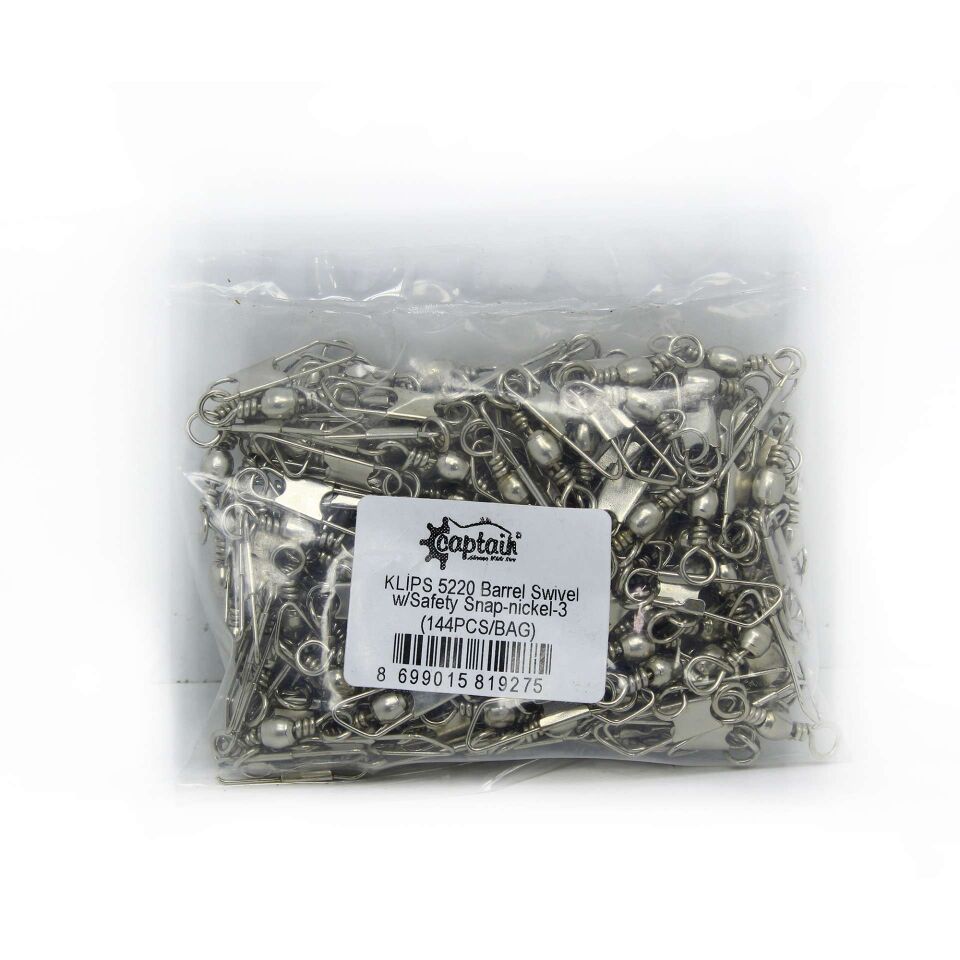 Captain 5220 Klips 144lü Paket Nikel