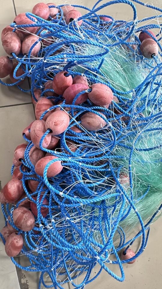 23mm Kalınlık 30mm Göz Açıklığı Gizli Kurşun-Fanyalı 100 Metre Hazır Ağ