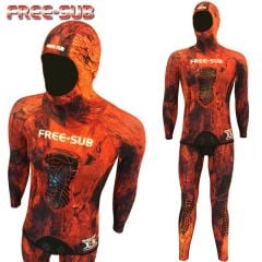 Free-Sub Olimpos 5mm Red Yamamoto 39 Avcı Serbest Dalış Elbisesi