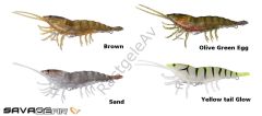 Savage gear 3D Hybrid Shrimp 10 cm 17 gr S Suni Yem Olive Green Egg