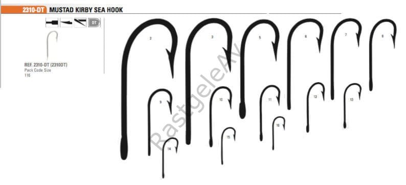 Mustad Olta İğnesi 2310 DT 100 lü