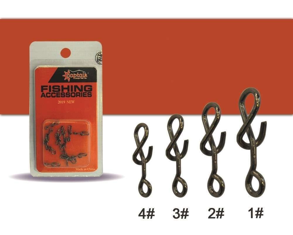 Captain 5019 Sahte Balık Klipsi Spiral 15li Paket Black Nikel