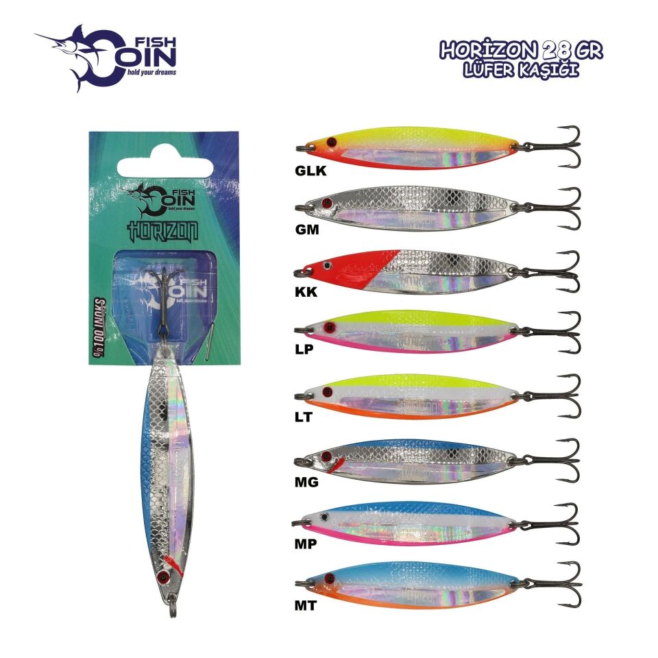 PS-Fishcoin Horizon 28 GR Paslanmaz Lüfer Kaşığı
