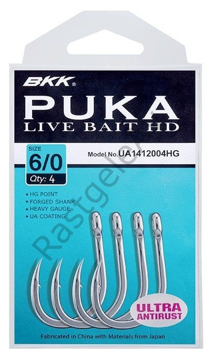 BKK Puka Livebait HD İğne 7/0 3 Pcs