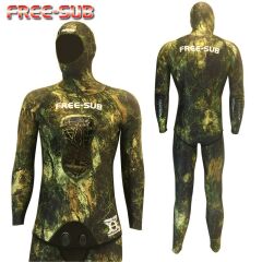 Free-Sub Kapadokya 9 mm Desen Yamamoto Kumaş Serbest Dalış elbisesi 9mm