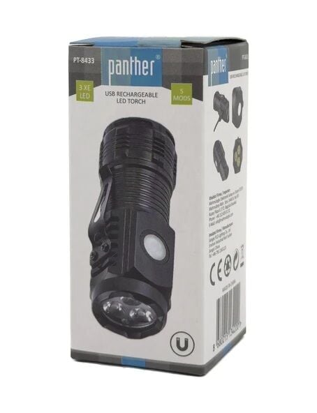 PANTHER PT-8433 USB ŞARJLI EL FENERİ