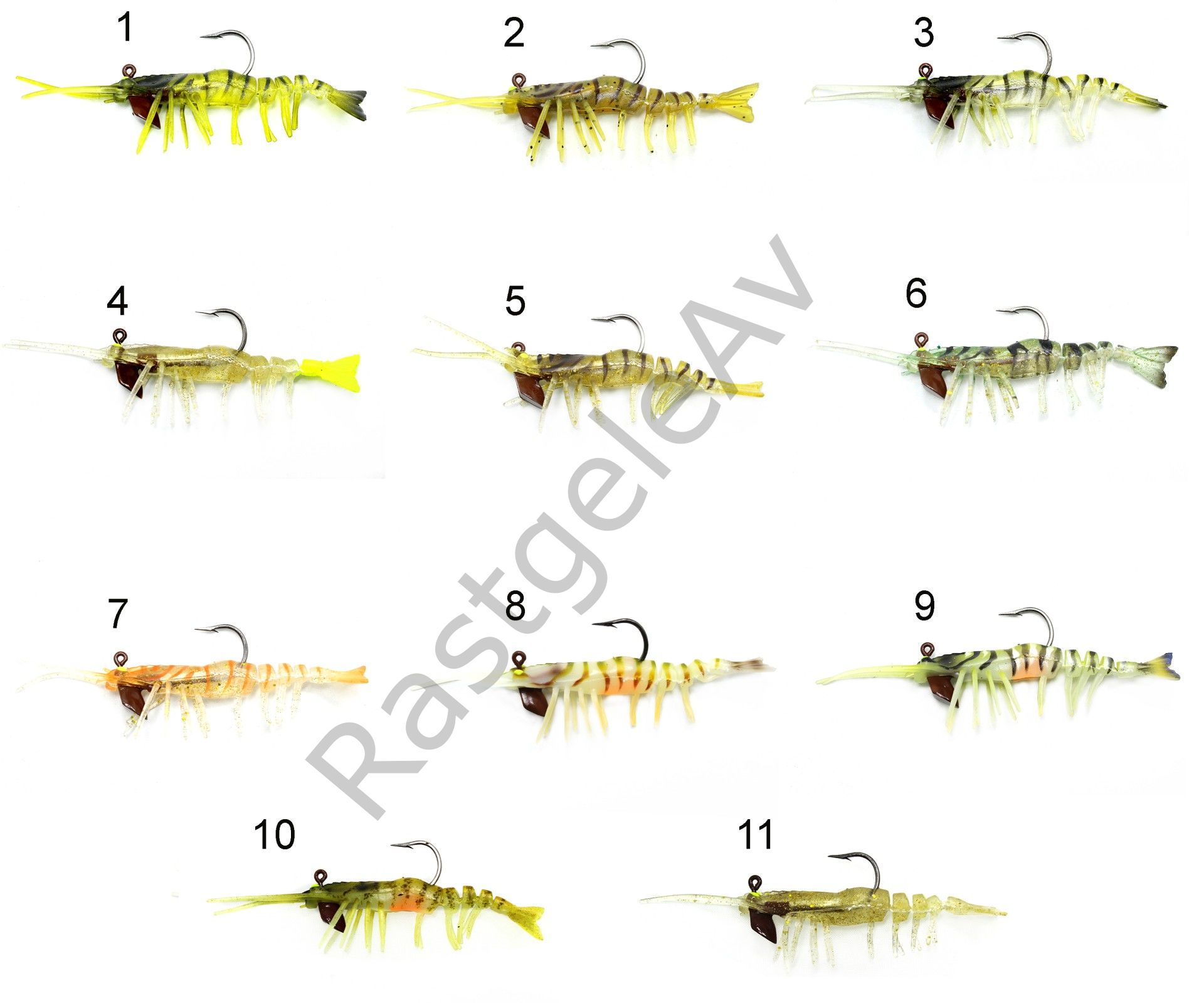 Captain 3049 Magic Shrimp 3D Silikon Karides 76mm 5.5gr Suni Yem