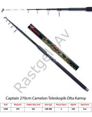 Captain 1500 Camelon Teleskopik Kamış 100-200gr Atar