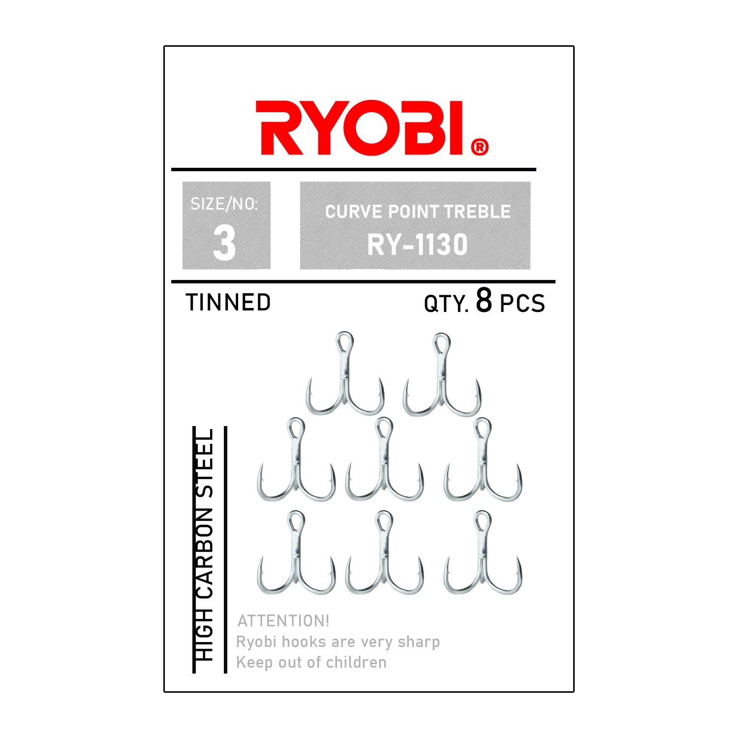 Ryobi İğne Curve Point Treble RY-1130
