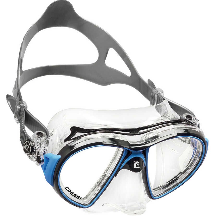 Cressi Air Dalış Maskesi CRYSTAL-BLACK-BLUE