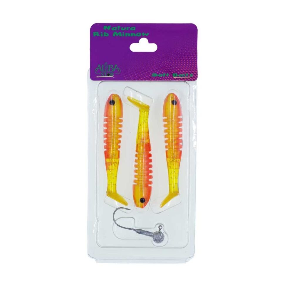 Albastar Natura Rib Minnow Sahte Balığı 01 - 90MM