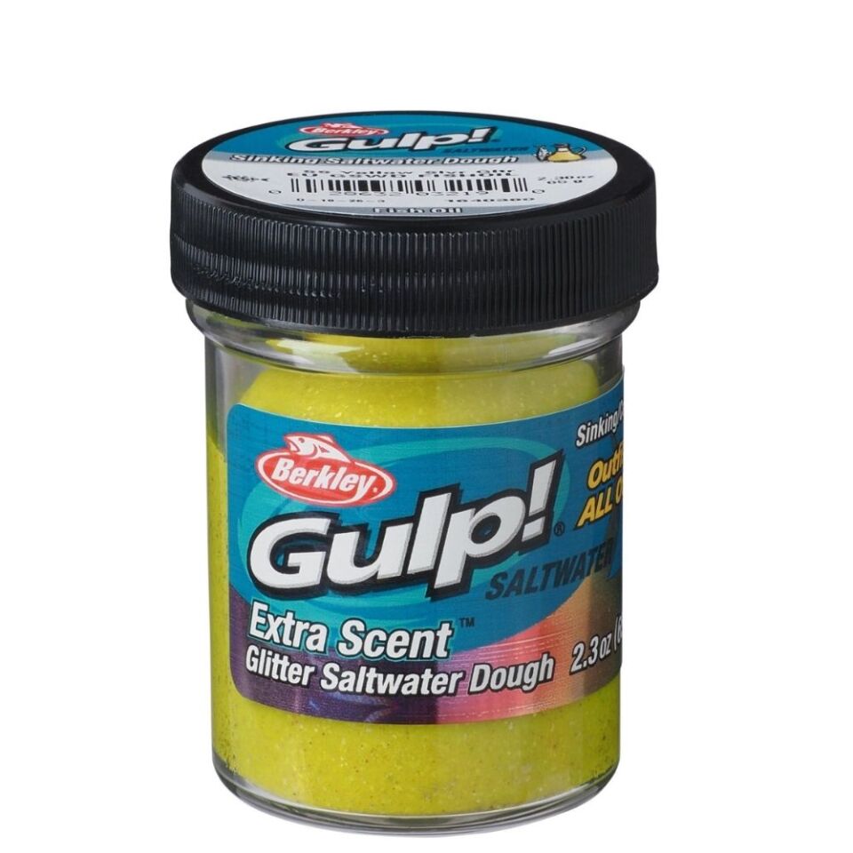 Berkley PowerBait Extra Scent Saltwater Hamur FISHOIL-YELLOW SILVER - 50GR