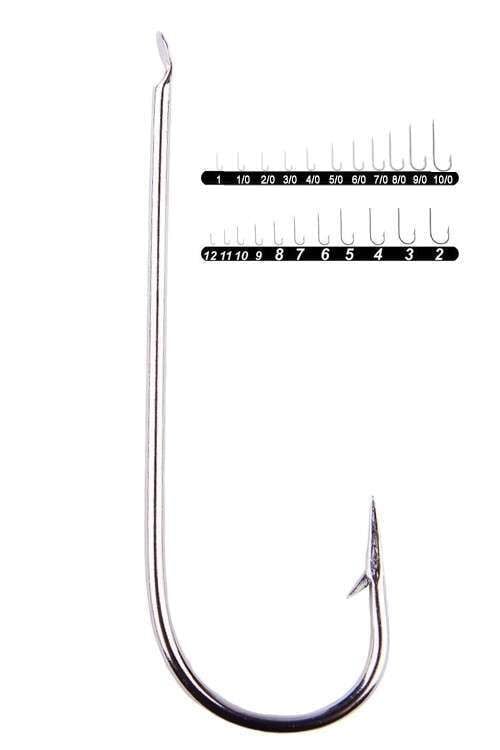 Youvella 1302 Palalı Düz Olta İğnesi 100lü Kutu Nikel