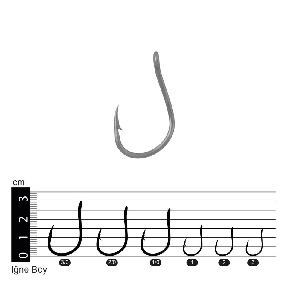 Effe İğne 510 Black Nickel Delikli Carbon