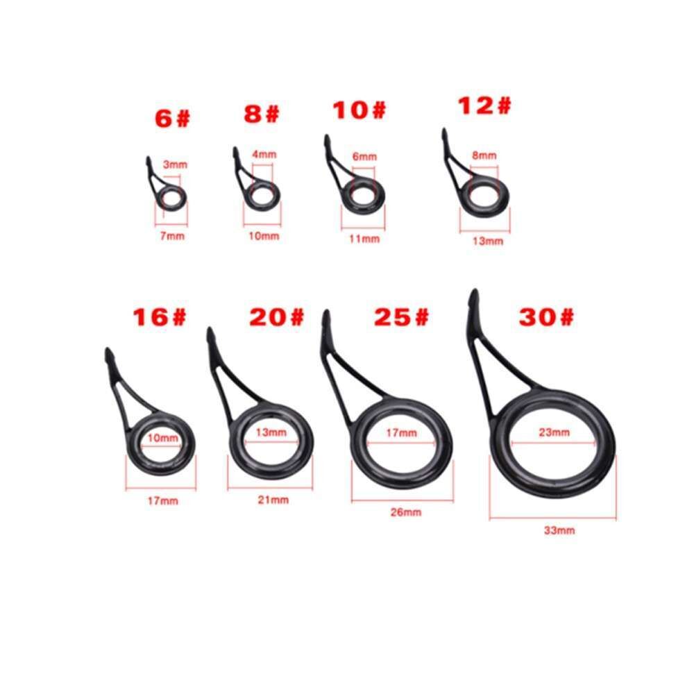 Captain Spin Kamış Halka Seti Tek Ayaklı Porselen 75lü Kutu 6-8-10-12-16-20-25-30mm