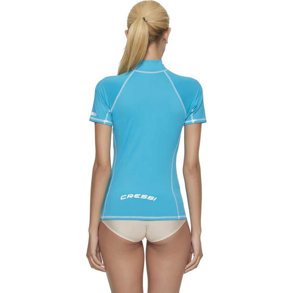 Cressi Rash Guard Lady Kısa Kollu T-Shirt AQUAMARINE - NO:1 - XS