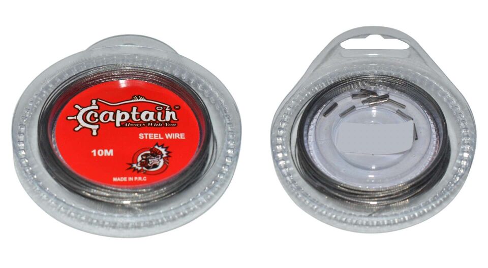 Captain Çelik Tel 10mt Steel Wire Leader Standart - 30 LBS