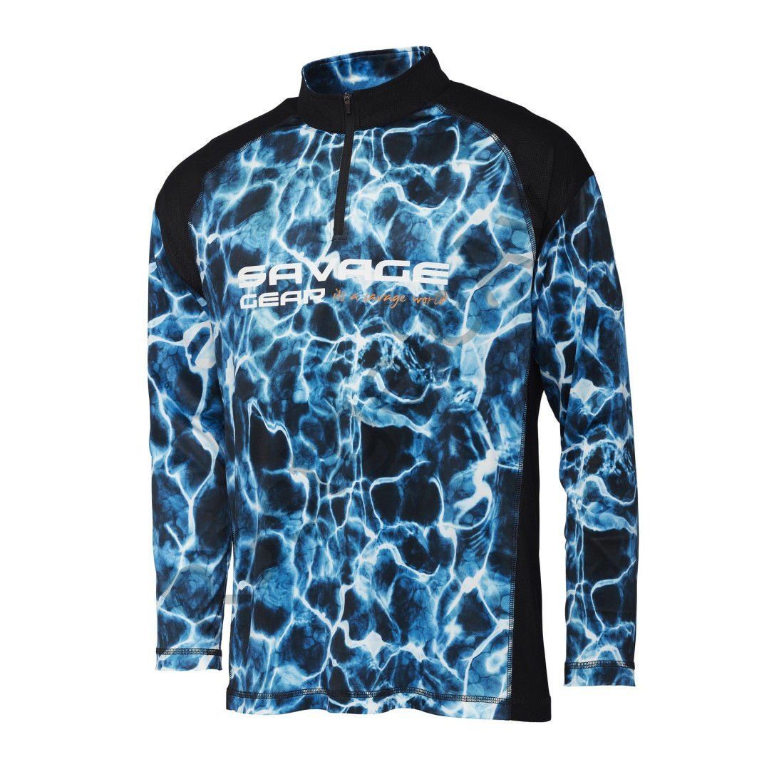 Savage Gear Marine UV Long Sleeve Tee Sea Blue Uzun Kollu Tişört XXL