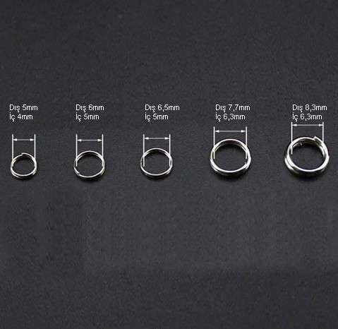 Captain 5163 Kaşık Halkası 250li Mix Kutu Nikel