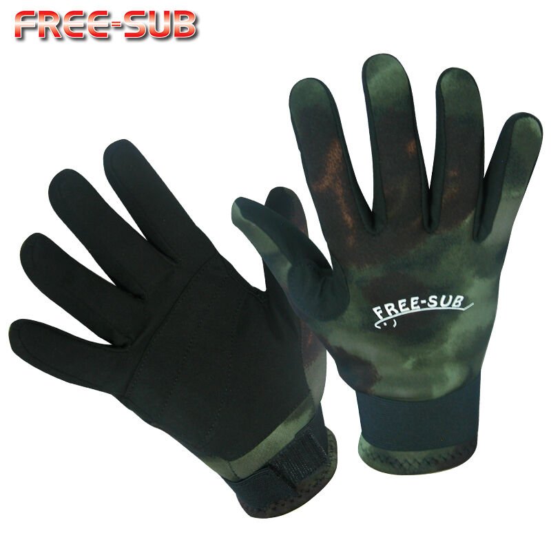 Free-Sub Güderi Camo (Amara) Dalış Eldiveni 3 mm