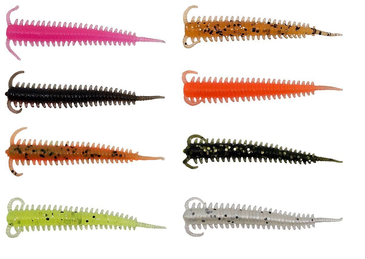 Kendo Silicones Worm 5cm 10 Adet UV Fire Tiger