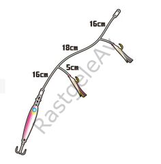 Hayabusa HA 282 LRF Jigging Sabiki 2li Çaparili SET LRF Jig Suni Yem