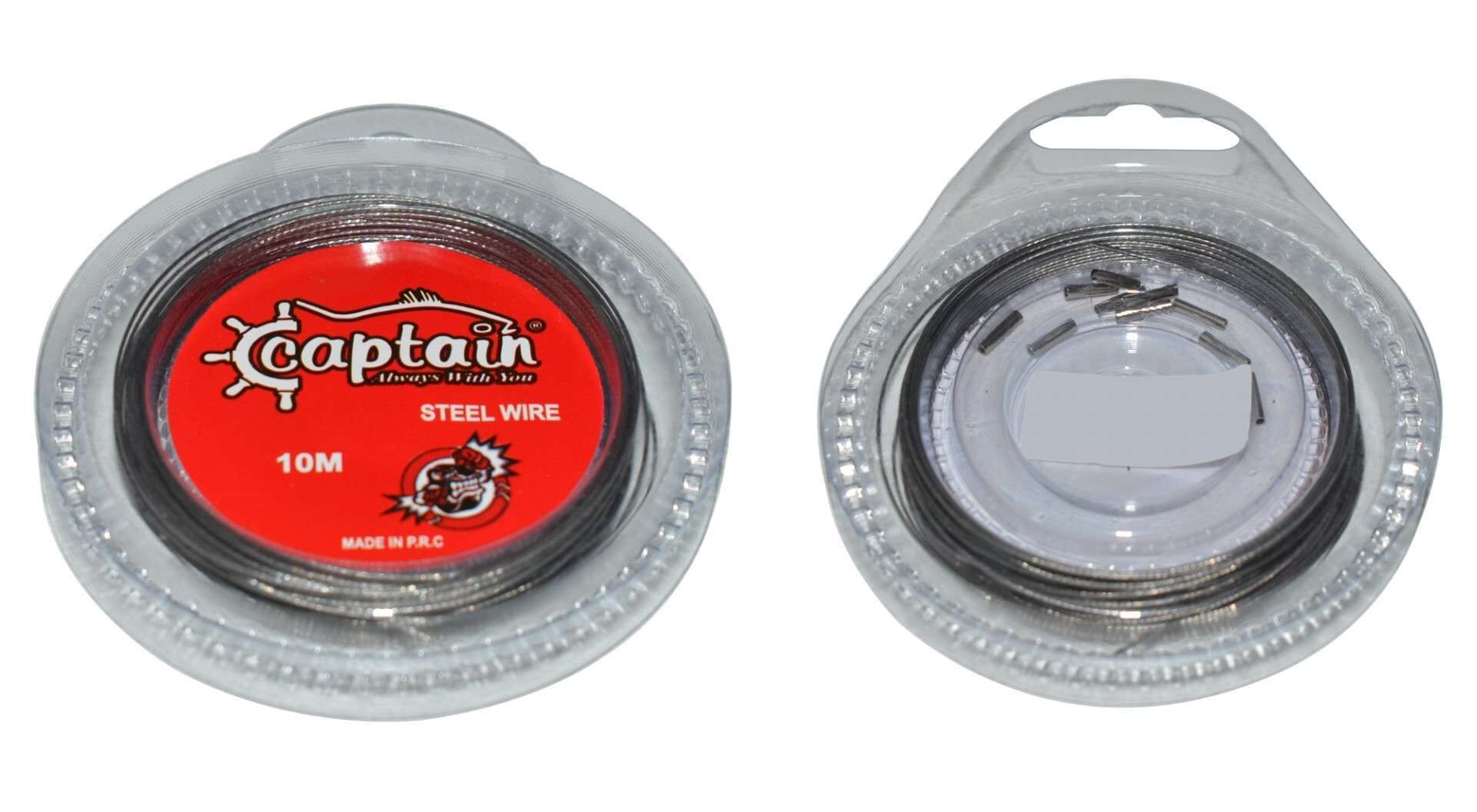 Captain Çelik Tel 10mt Steel Wire Leader Standart - 40 LBS