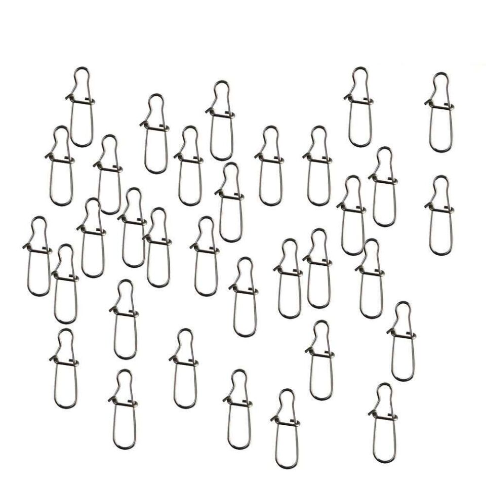 Captain 5014 İnox Sahte Balık Maket Klipsi Bl NikeL Snap 250li Paket