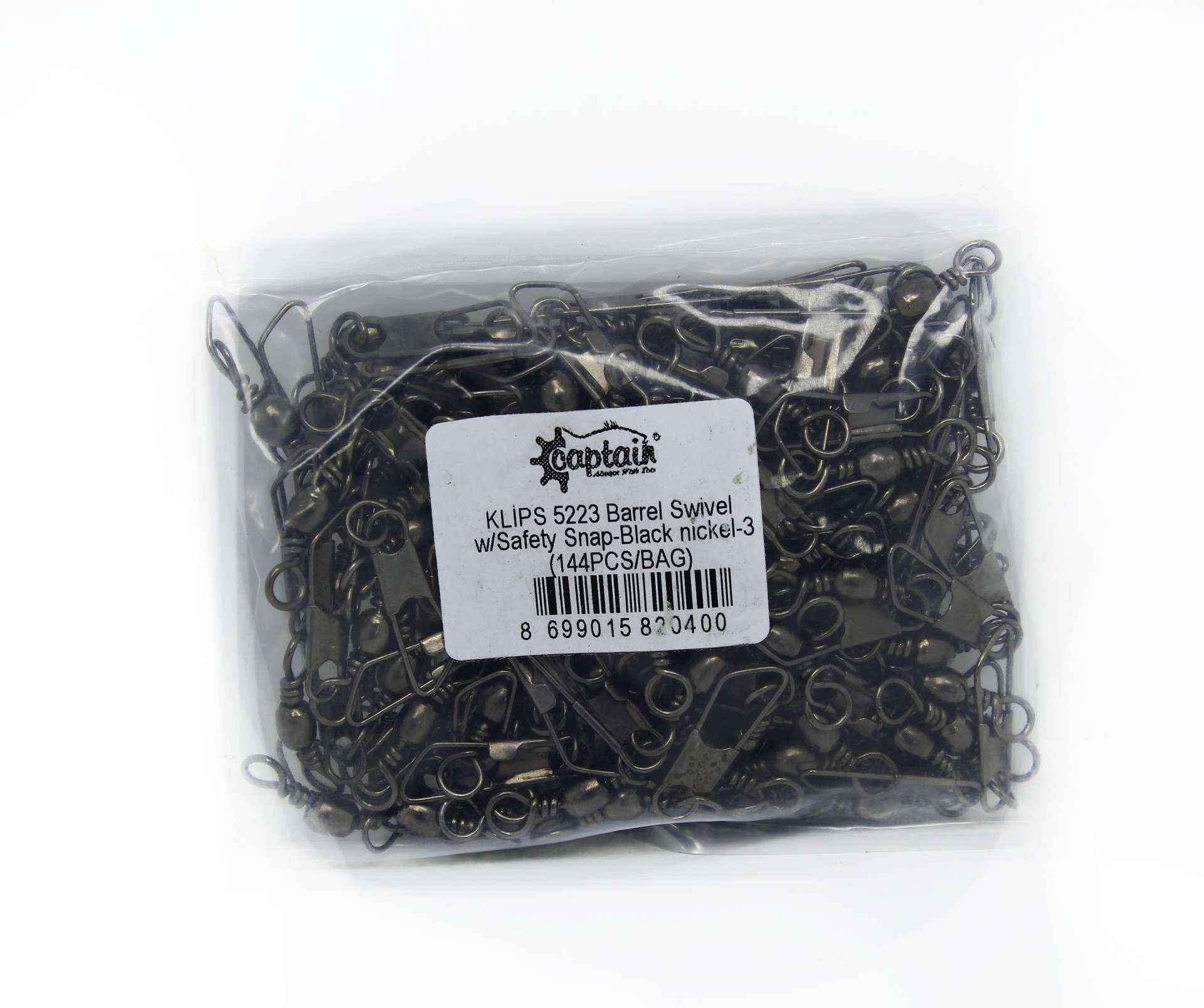 Captain 5223 Klips 144lü Paket Black Nikel