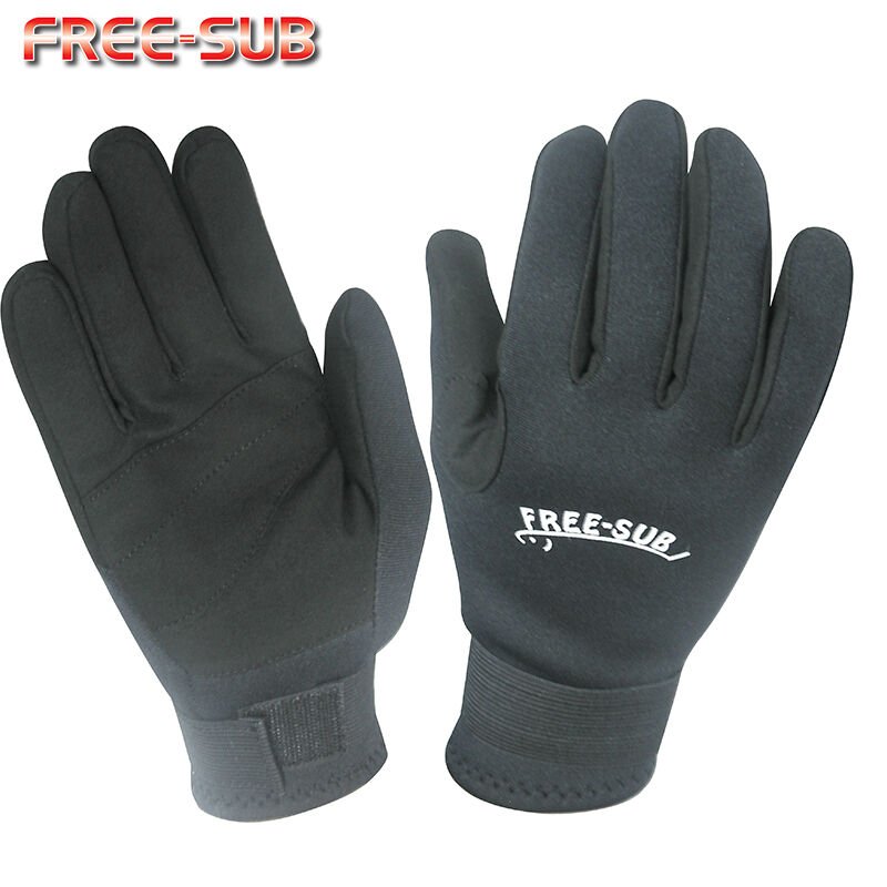 Free-Sub Güderi Siyah (Amara) Dalış Eldiveni 3 mm