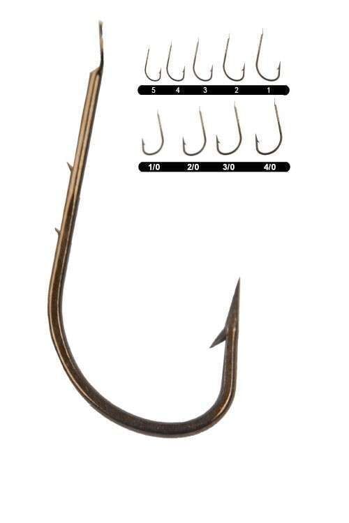 Youvella 1402 Tırnaklı Kısa Pala Dövme Olta İğnesi 100lü Kutu Bronz