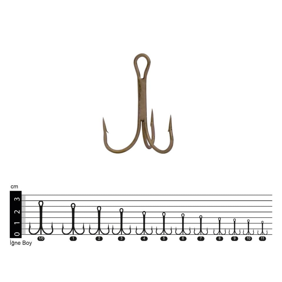 Effe İğne 3551 Üçlü Bronz Carbon