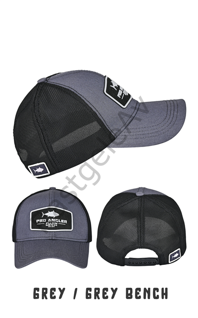 Fujin Pro Angler Grey + Grey Bench Şapka