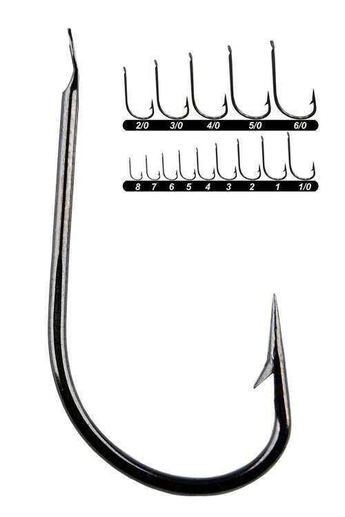 Youvella 1403 Kısa Pala Dövme Olta İğnesi 100lü Kutu Black Nikel